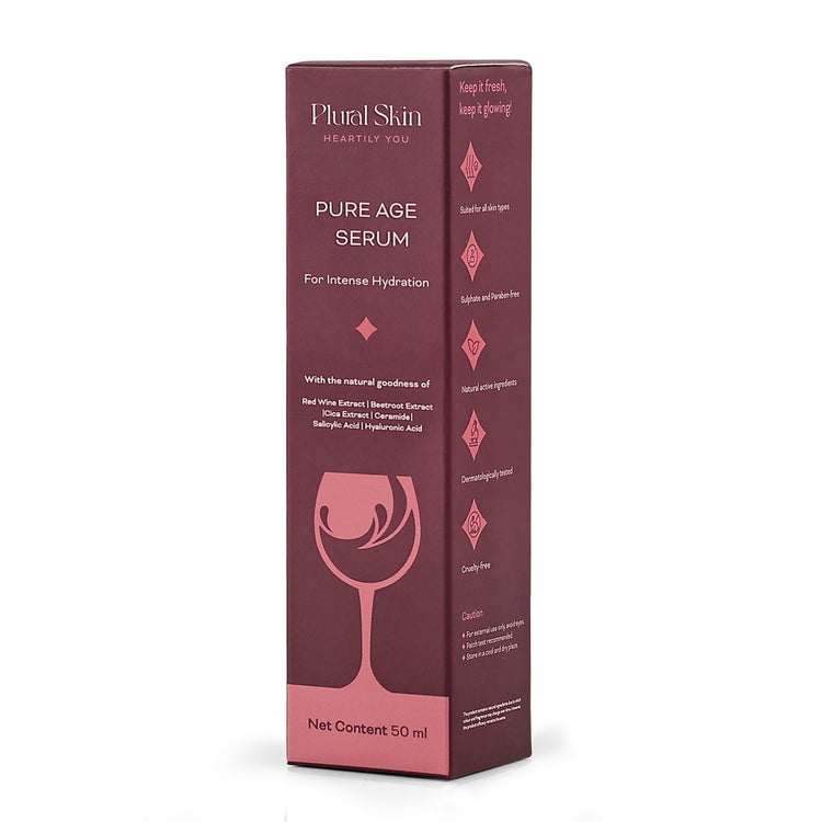 Pure Age Serum with Hyaluronic Acid and Red Wine Extract (50 ml)