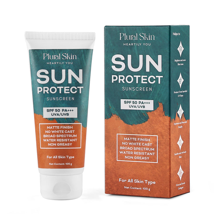 Sun Protect Sunscreen SPF 50 PA+++ UVA/UVB Matte Finish, Waterproof Sunscreen