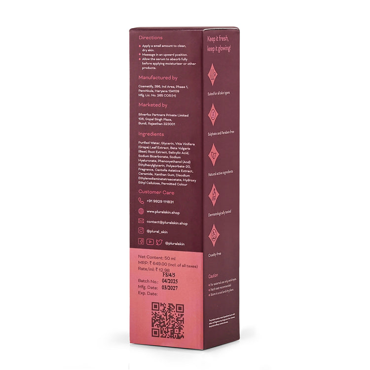 Pure Age Serum with Hyaluronic Acid and Red Wine Extract (50 ml)