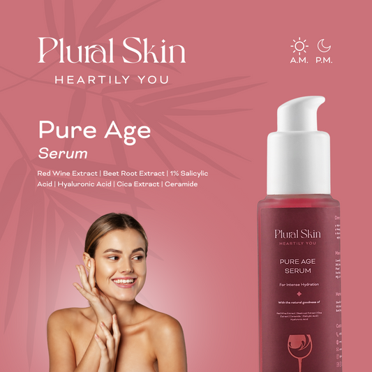 Pure Age Serum with Hyaluronic Acid and Red Wine Extract (50 ml)