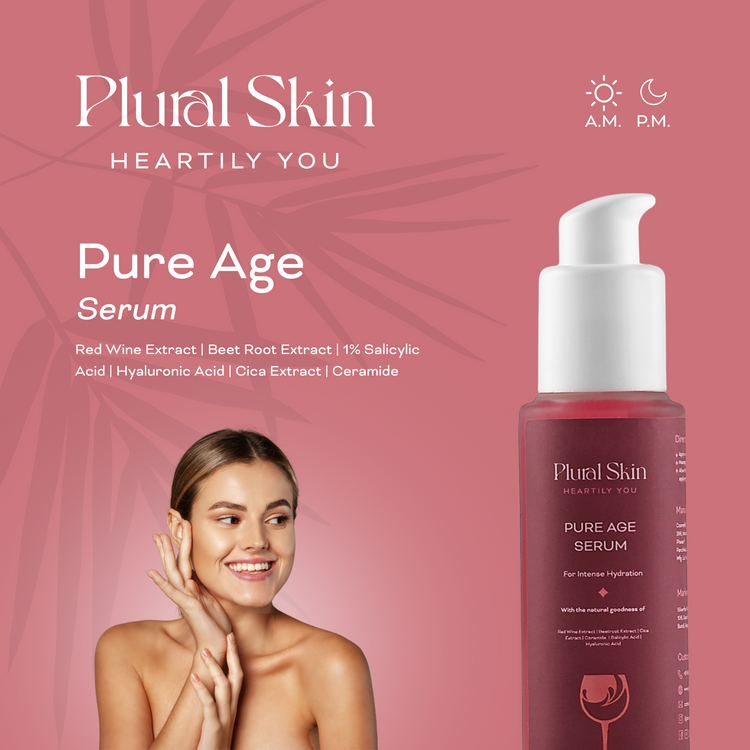 Pure Age Serum with Hyaluronic Acid and Red Wine Extract (50 ml)