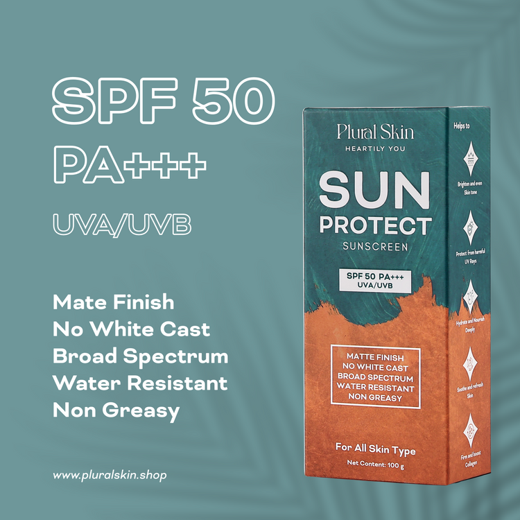 Sun Protect Sunscreen SPF 50 PA+++ UVA/UVB Matte Finish, Waterproof Sunscreen