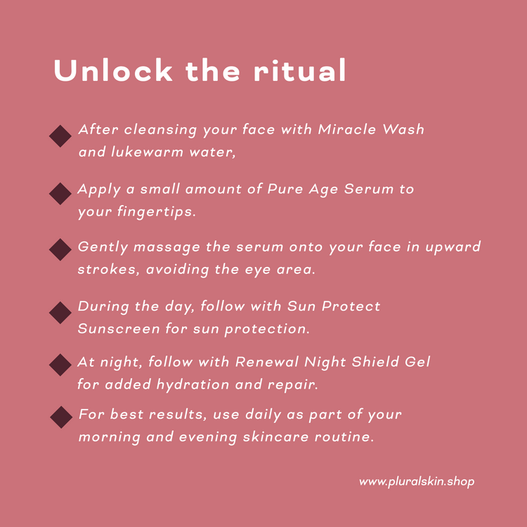 Pure Age Serum with Hyaluronic Acid and Red Wine Extract (50 ml)