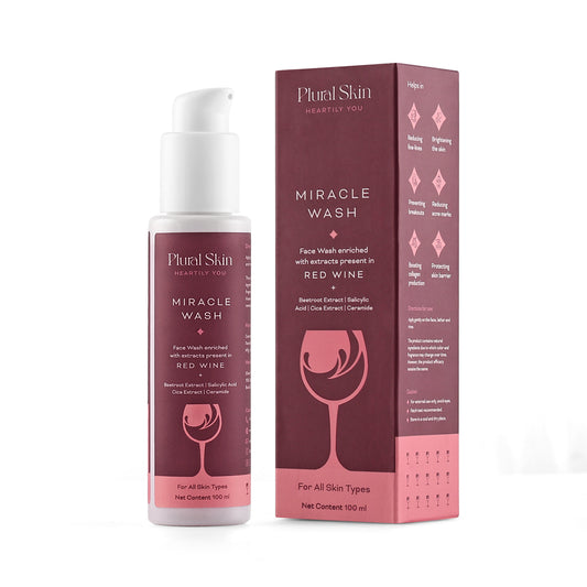 Best Miracle Wash | Red Wine Face Wash | Plural Skin